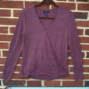 Long sleeve purple shirt
